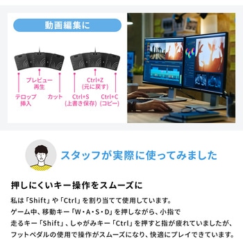 フットペダルスイッチ USB サンワダイレクト