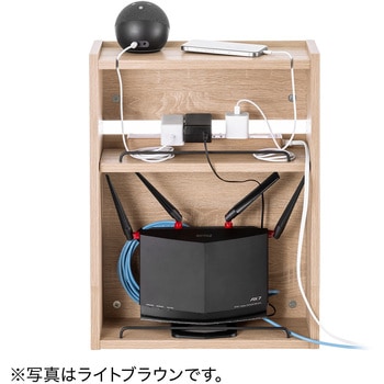 ケーブル&タップ収納ボックス ルーター対応 サンワダイレクト