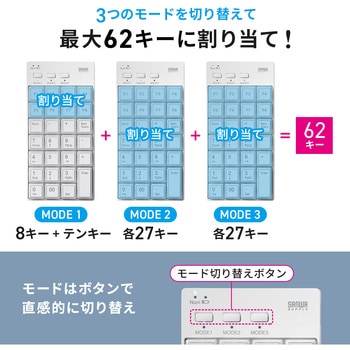 テンキー Bluetooth プログラマブル サンワダイレクト