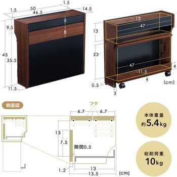 ケーブル&タップ収納ボックス ルーター対応 サンワダイレクト