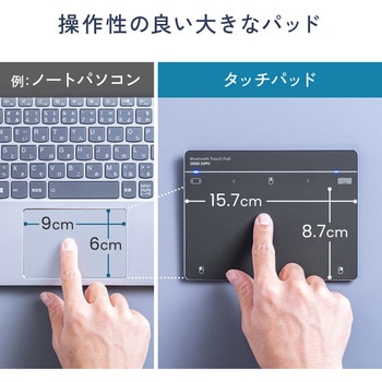 タッチパッド Bluetooth/ケーブル サンワダイレクト