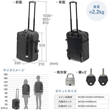 キャリングバッグ キャリータイプ リュック サンワダイレクト