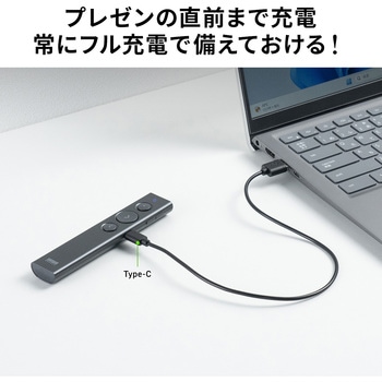 パワーポインター USB充電式 サンワダイレクト