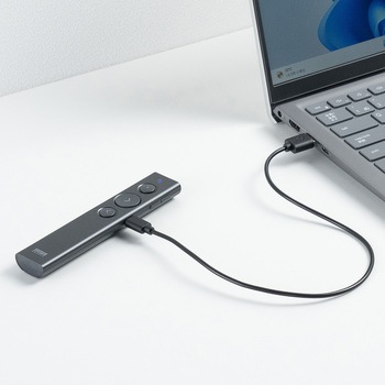 パワーポインター USB充電式 サンワダイレクト
