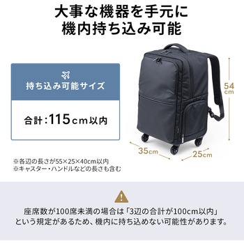 キャリングバッグ キャリータイプ リュック サンワダイレクト