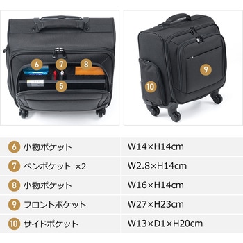 キャリングバッグ キャリータイプ ビジネス サンワダイレクト