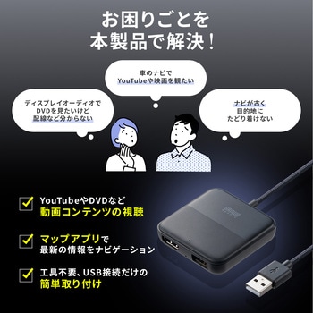 Carplayアダプタ サンワダイレクト