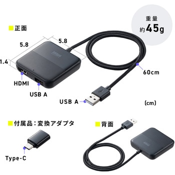 Carplayアダプタ サンワダイレクト