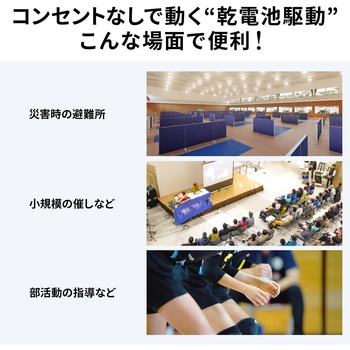 拡声器スピーカー ワイヤレスマイク付き サンワダイレクト