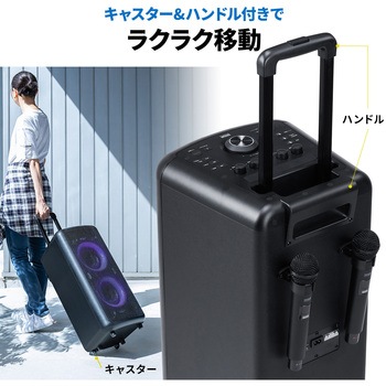拡声器スピーカー ワイヤレスマイク付き サンワダイレクト