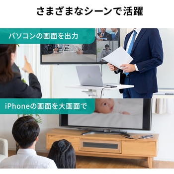USB TypeC変換ケーブル USB TypeC-HDMI サンワダイレクト
