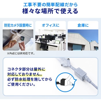 LANケーブル CAT5e フラット サンワダイレクト