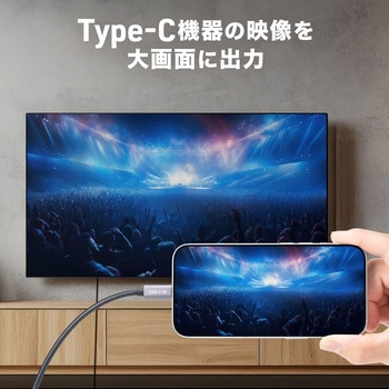 USB TypeC変換ケーブル USB TypeC-HDMI サンワダイレクト