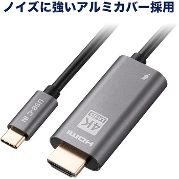 USB TypeC変換ケーブル USB TypeC-HDMI サンワダイレクト