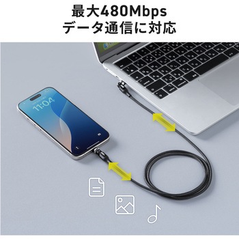 USB TypeCケーブル USB2.0 PD240W対応 サンワダイレクト