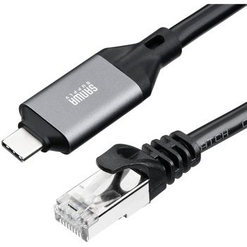 LANケーブル CAT6 USB TypeC変換 サンワダイレクト