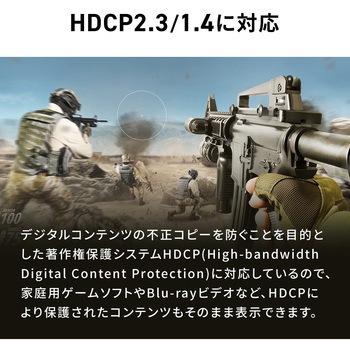 DisplayPortケーブル Ver2.1 40Gbps転送対応 サンワダイレクト