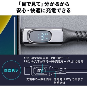 USB TypeCケーブル USB 20Gbps PD100W対応 サンワダイレクト