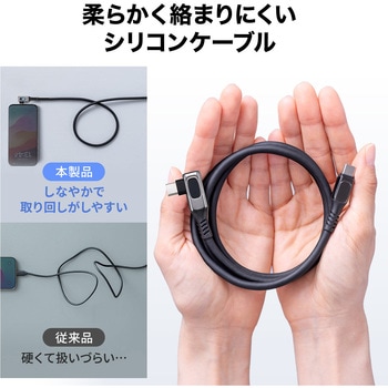 USB TypeCケーブル USB 20Gbps PD100W対応 サンワダイレクト