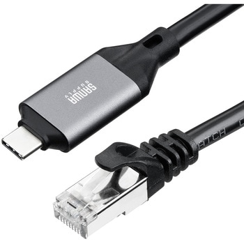 LANケーブル CAT6 USB TypeC変換 サンワダイレクト