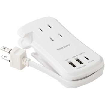 電源タップ  モバイルタイプ 巻き取り式 サンワダイレクト