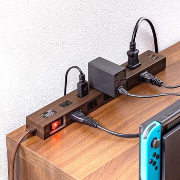 電源タップ 雷ガード付き USB-A+Type-C(PD20W) サンワダイレクト
