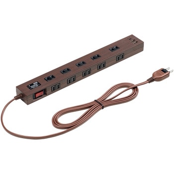 電源タップ 雷ガード付き USB-A+Type-C(PD20W) サンワダイレクト
