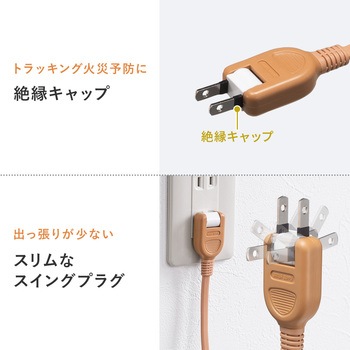 電源タップ 雷ガード付き USB-A+Type-C(PD20W) サンワダイレクト
