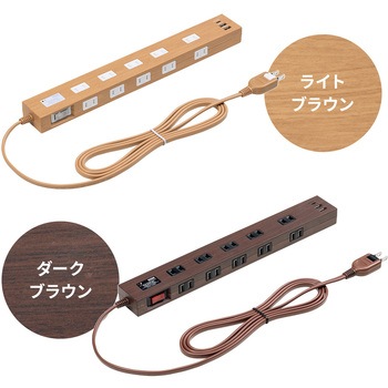 電源タップ 雷ガード付き USB-A+Type-C(PD20W) サンワダイレクト