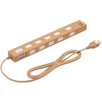 電源タップ 雷ガード付き USB-A+Type-C(PD20W) サンワダイレクト