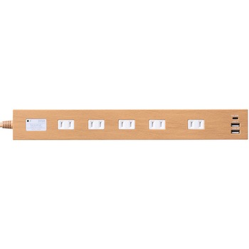 電源タップ 雷ガード付き USB-A+Type-C(PD20W) サンワダイレクト