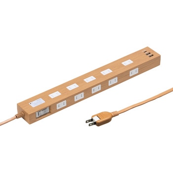 電源タップ 雷ガード付き USB-A+Type-C(PD20W) サンワダイレクト
