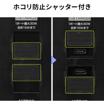 電源タップ USB充電機能付き PD30W対応 サンワダイレクト