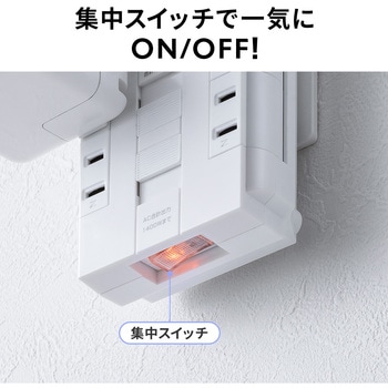 電源タップ USB充電機能付き PD30W対応 サンワダイレクト