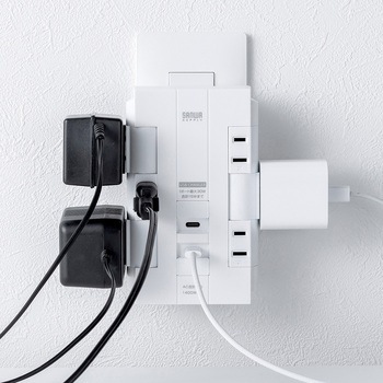 電源タップ USB充電機能付き PD30W対応 サンワダイレクト