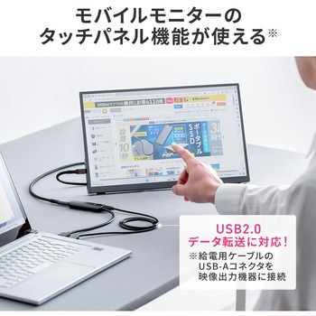 USB TypeC変換ケーブル USB TypeC-HDMI サンワダイレクト