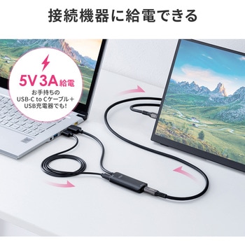 USB TypeC変換ケーブル USB TypeC-HDMI サンワダイレクト