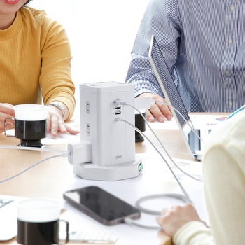 電源タップ タワー型 サンワダイレクト