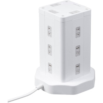 電源タップ タワー型 サンワダイレクト