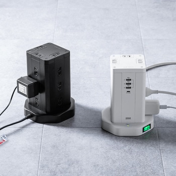 電源タップ タワー型 サンワダイレクト
