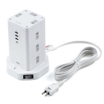 電源タップ タワー型 サンワダイレクト