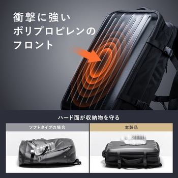 キャリングバッグ リュックタイプ ハードシェル サンワダイレクト