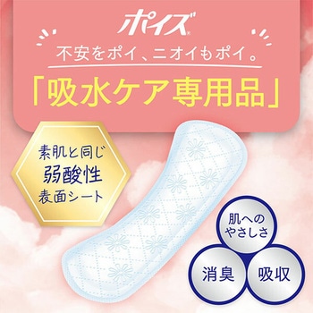 ポイズ さらさら吸水 吸水ナプキン 15cc 無香料 日本製紙クレシア