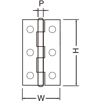薄口丁番 BF-9 シロクマ