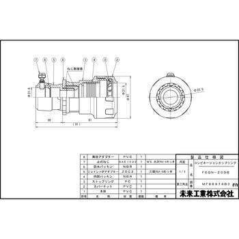 コンビネーションカップリング 未来工業 電線管用カップリング 【通販