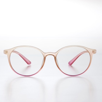 MATERIA DESIGN リーディンググラス 眼鏡 オレンジピンク ディーブレス