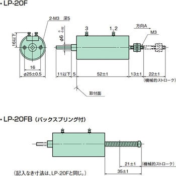 LP-20FB-1K 直線変位センサ LP-20Fシリーズ 1個 緑測器 【通販モノタロウ】