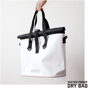 アウトドアマリンスポーツに最適WATERPROOF DRYBAG25Lホワイト OWLTECH(オウルテック)