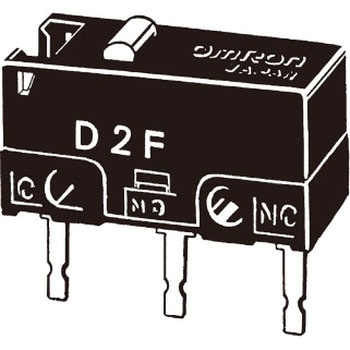 極超小形基本スイッチ(ピン押ボタン形) D2F omron(オムロン)