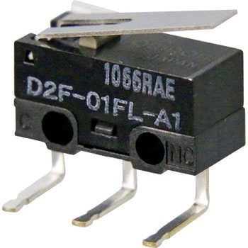 極超小形基本スイッチ(ヒンジ・レバー形) D2F omron(オムロン)